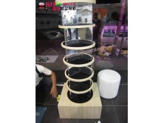 上海橡木賣飾品柜鞋子鞋架圓筒形層板展柜展示柜鞋子柜公司推薦臺-- 上海田森貨架有限公司