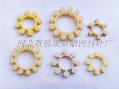 供應聚氨酯梅花墊橡膠梅花墊MT,GR型號順強密封件廠-- 順強聚氨酯密封件廠