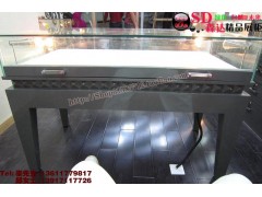 上海哪里的灰色珠寶展臺(tái)高檔烤漆柜方形展示架展示柜價(jià)格便宜？-- 上海田森貨架有限公司