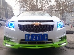 西安科魯茲車燈，科魯茲改大燈，西安改燈，科魯茲氙氣燈。-- 西安愛爾迪光電雙氙車燈天使眼