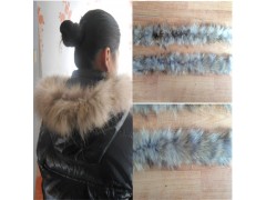 河北廠家供應羽絨服貉子毛條 貉子帽條公司推薦棗強縣奧凱利皮草-- 棗強縣奧凱利皮草有限公司