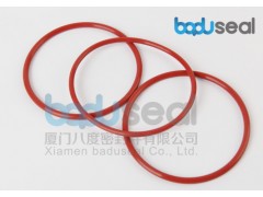 硅膠透明 黑色 紅色O型圈 硅膠密封圈-- 廈門八度密封件有限公司