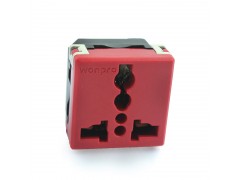 福建萬用多用途插座模塊紅色(R4-R)廠家神鷺穩不落電器最專業-- 廈門神鷺穩不落電器有限公司