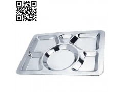 供應(yīng)凱迪克正迪不銹鋼大圓方型快餐盤-- 潮州市凱迪克不銹鋼制品廠銷售中心