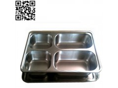 供應凱迪克正迪不銹鋼四格快餐盒-- 潮州市凱迪克不銹鋼制品廠銷售中心
