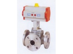 進口氣動三通法蘭球閥-- 北京閥隆興機電設備有限公司