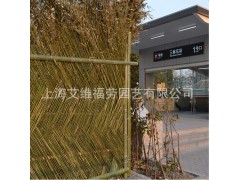 竹籬笆傳統墻籬笆竹圍欄竹柵欄地鐵11號線三林東站-- 上海艾維福勞有限公司