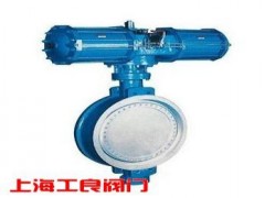 D671-16C氣動對夾式硬密封蝶閥-- 上海工良閥門廠
