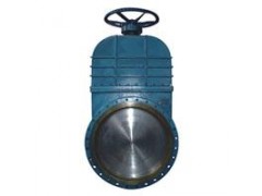 DMZ73手動對夾式污水刀形閘閥-- 上海工良閥門廠