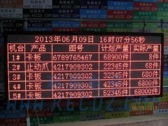 LED點陣生產看板-- 武漢科辰電子科技有限公司