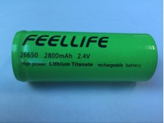 耐低溫超安全快充放儲能鈦酸鋰26650 2800MAH電池-- 惠州梵活能源科技有限公司