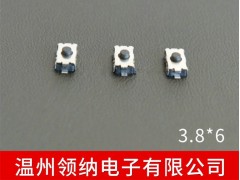 3.8*6貼片常閉式防塵微型輕觸開關 防銀遷移輕觸開關-- 溫州領納電子有限公司