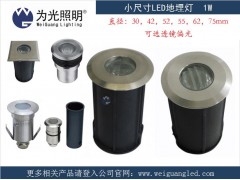 1W小尺寸地埋燈 LED嵌入式射燈 水下埋地?zé)?- 江門市為光照明科技有限公司