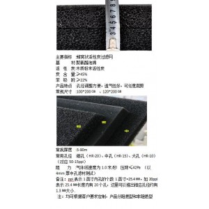活性炭過濾海綿 魚缸生化過濾棉 爆破