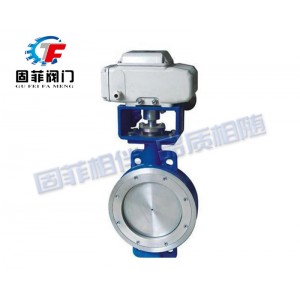 電動對夾三偏心蝶閥