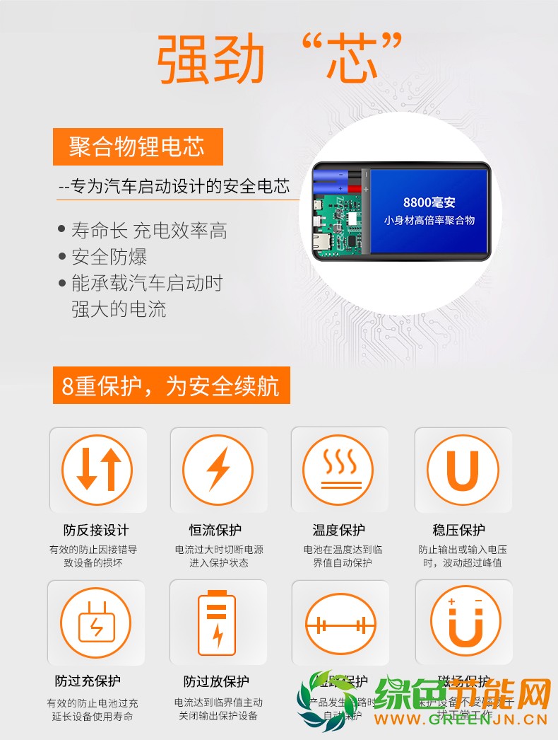 恩凡汽車應急啟動電源