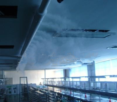 鐵皮廠房車間專業人造霧噴霧降溫-- 深圳通寶環境技術有限公司