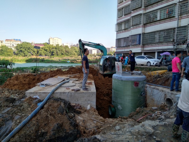 永州市政定購我司環保型一體化預制泵站-- 無錫浩潤環保