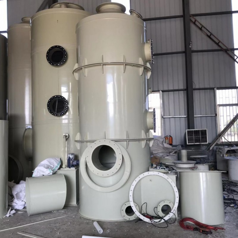 聚丙烯水噴淋塔,PP酸堿廢氣塔廠家-- 太倉市吉利防腐化工設備有限公司