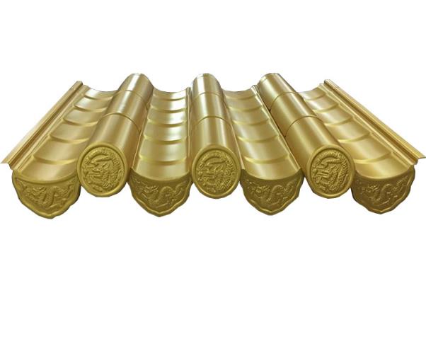 江西古街道改造鋁合金仿古瓦 收費站別墅酒店屋面鋁筒板瓦-- 浙江金展鋼品制造有限公司