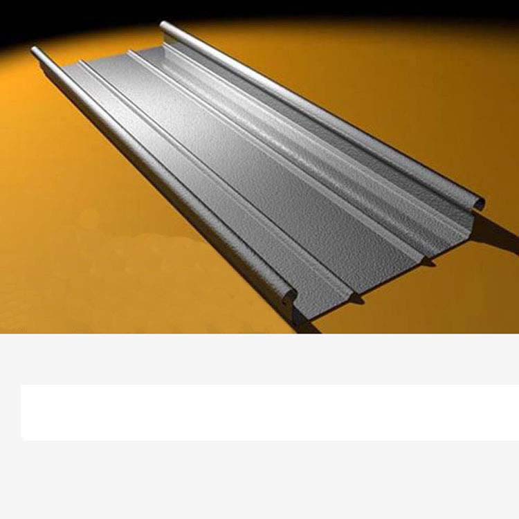 0.7厚深灰色氟碳漆鋁鎂錳金屬屋面板330型 別墅屋面鋁板-- 浙江金展鋼品制造有限公司