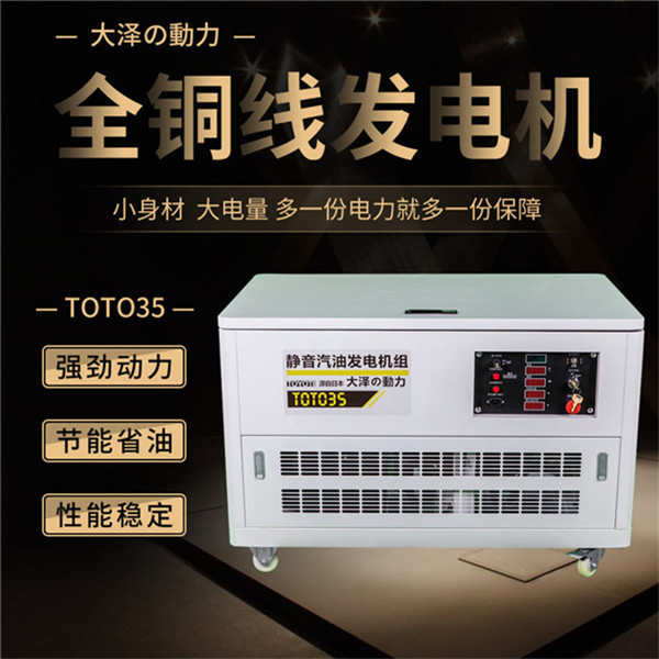 三相靜音35千瓦無刷汽油發電機組-- 上海豹羅實業有限公司