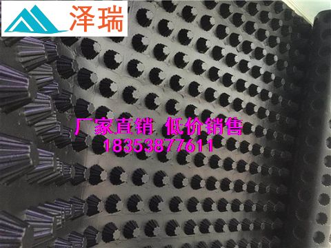 咸陽車庫塑料排水板、凹凸排水板、蓄排水板大量優惠-- 泰安市澤瑞蓄排水土工材料有限公司
