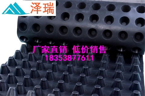 2.5公分蓄水排水板供應√上海車庫濾水排水板-- 泰安市澤瑞蓄排水土工材料有限公司
