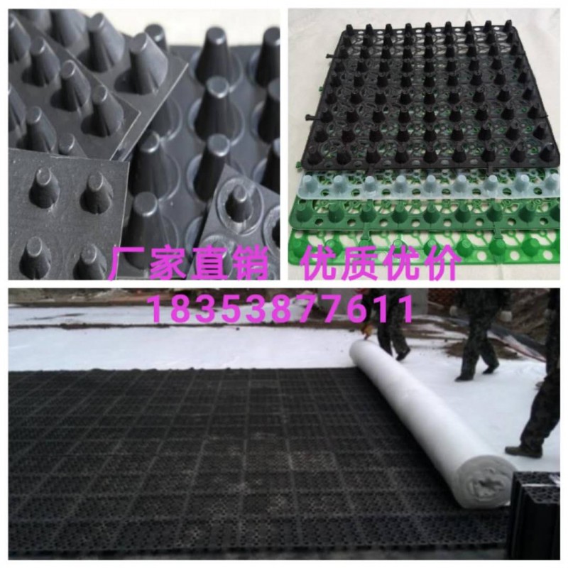 30高車庫排水板吉林通化屋頂綠化蓄水板-- 泰安市澤瑞蓄排水土工材料有限公司