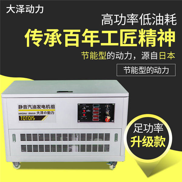 大澤動力20kw無刷汽油發電機報價單-- 上海豹羅實業有限公司