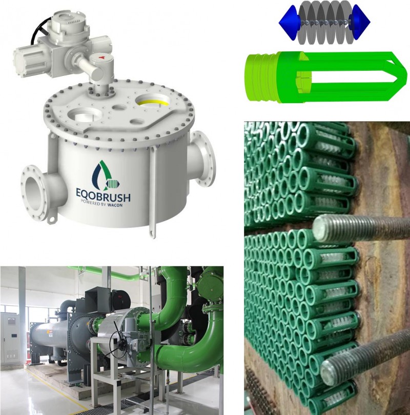 冷水機(jī)組冷凝器毛刷自動(dòng)在線清洗廣州偉控EQB-- 廣州偉控科技發(fā)展有限公司