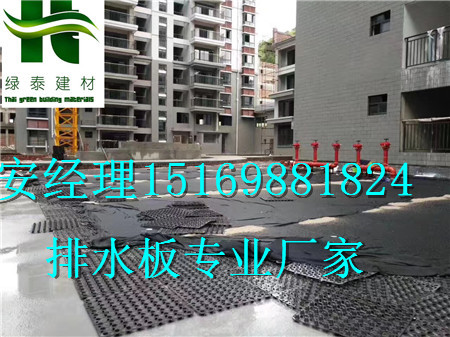 銅陵8mm車庫排水板》馬鞍山2公分3公分蓄排水板-- 泰安市澤瑞土工材料有限公司