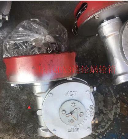 鏈條蝸輪箱QDX3-5,煤化工閥門帶鏈輪蝶閥減速機-- 上海禹軒泵閥有限公司