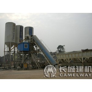 城鎮預制廠HZS90型混凝土攪拌站設備
