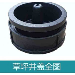 湖北龍康草坪花盆井蓋PP料綠色黑色