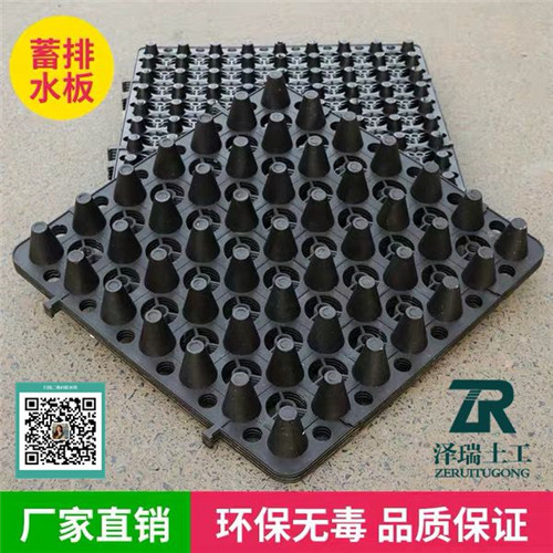 天津屋頂花園疏水板抗壓蓄排水板-- 泰安市澤瑞排土工材料有限公司