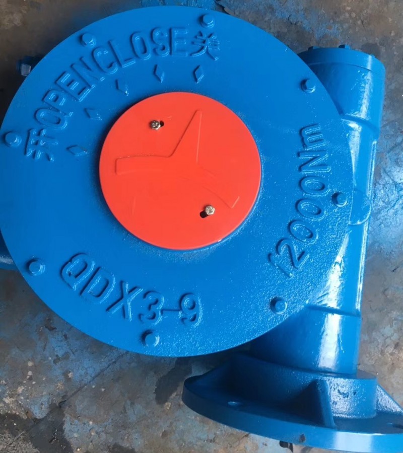 QDX3-D9蝶閥電動減速機，DN1200電動蝶閥渦輪-- 上海禹軒泵閥有限公司