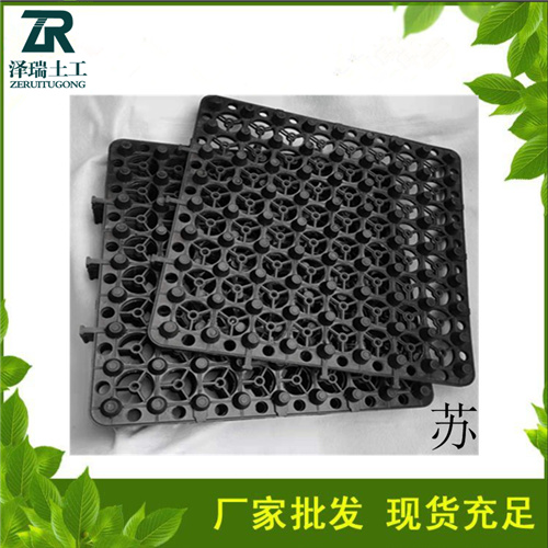 陜西車庫綠化植草格漢中12高濾水板-- 泰安市澤瑞排土工材料有限公司