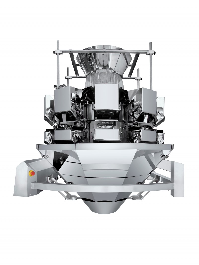 大型生鮮蔬果多頭定量包裝組合秤預包裝食品大包自動分裝機器-- 廣東精威智能機器有限公司