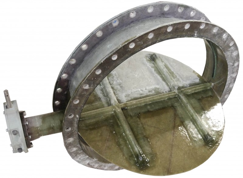 法蘭玻璃鋼蝶閥-- 寧晉縣良工閥門科技有限公司