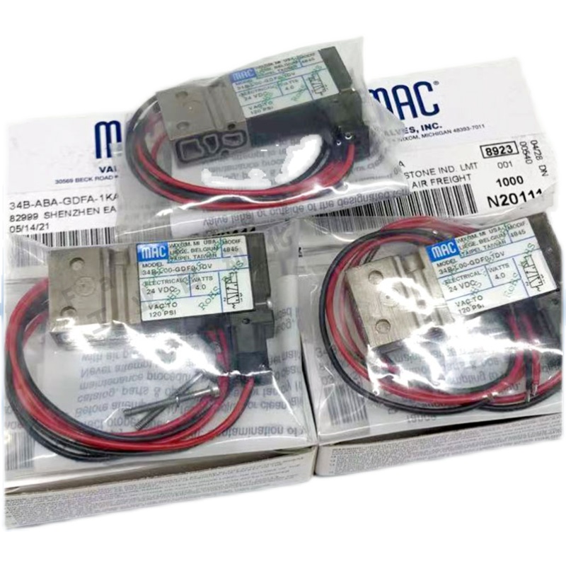 美國MAC型號34B-L00-GFG0-1KJ電磁閥-- 美國MAC閥門（中國）總公司
