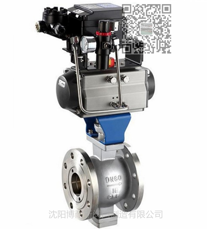 氣動調節閥型V型球閥，氣開-氣閉型球閥，沈陽氣動閥門-- 沈陽博耐斯閥門制造有限公司