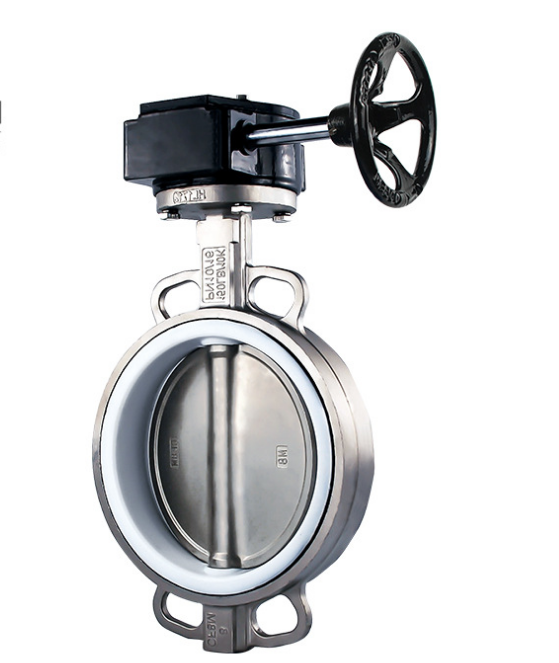 D371F-10P蝸輪四氟不銹鋼蝶閥-- 上海石特閥門集團有限公司