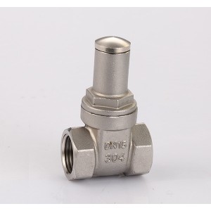 防盜帶鎖絲扣不銹鋼閘閥