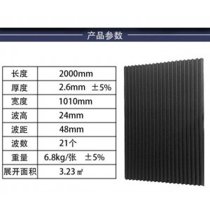 四川德陽波形瀝青防水板，彩色波形瀝