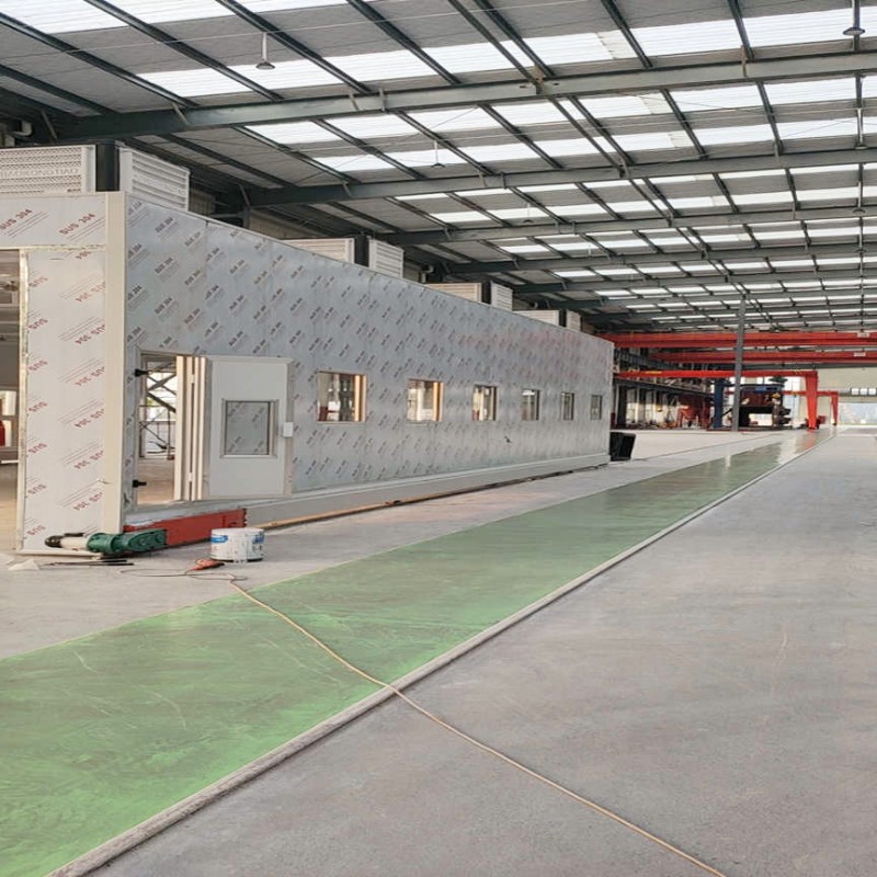 地吸式無塵噴漆房 整體移動式安裝工期短-- 山東新邁節能環保科技有限公司