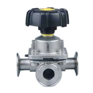 進口衛生級三通隔膜閥 無菌三通閥