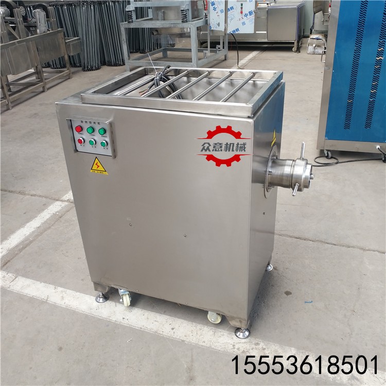 商用凍肉絞肉機 雞骨架絞肉機 食品廠專用絞肉機-- 諸城市眾意機械有限公司