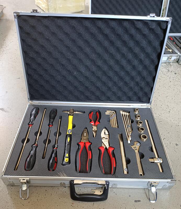 拓開防爆電工組合套工具26件套 無磁套裝工具 排爆無火花-- 泊頭邦拓防爆機械工具有限公司