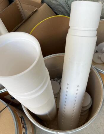 耐酸堿特氟龍布水管PTFE塑料布水管聚四氟乙烯排水管-- 湖州寧鑫新材料科技有限公司